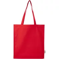   Sacosa de cumparaturi, Everestus, 2601E13064, 38x42x9 cm, Bumbac, Rosu