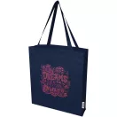 Sacosa de cumparaturi, Everestus, 2610E19015, 38x42x9 cm, Bumbac, Albastru Navy