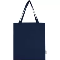   Sacosa de cumparaturi, Everestus, 2610E19015, 38x42x9 cm, Bumbac, Albastru Navy