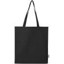Sacosa de cumparaturi, Everestus, 2610E19014, 38x42x9 cm, Bumbac, Negru