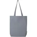 Sacosa de cumparaturi, Everestus, 2610E19019, 38x42x9 cm, Bumbac, Gri