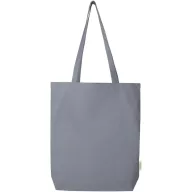  Sacosa de cumparaturi, Everestus, 2610E19019, 38x42x9 cm, Bumbac, Gri