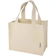   Sacosa de cumparaturi, Everestus, 2601E13042, 26x22x16 cm, Bumbac, Natur