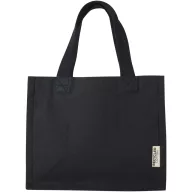   Sacosa de cumparaturi, Everestus, 2601E13043, 26x22x16 cm, Bumbac, Negru