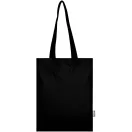 Sacosa de cumparaturi, Everestus, 2610E19039, 38x42 cm, Bumbac, Poliester, Negru