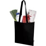   Sacosa de cumparaturi, Everestus, 2610E19039, 38x42 cm, Bumbac, Poliester, Negru