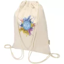 Saculet cu snur, Everestus, 2601E13147, 33x44 cm, Bumbac, Poliester, Natur