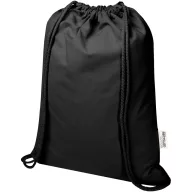  Saculet rucsac cu snur, Everestus, 2610E17938, 33x44 cm, Bumbac, Poliester, Negru