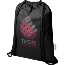 Saculet rucsac cu snur, Everestus, 2610E17938, 33x44 cm, Bumbac, Poliester, Negru