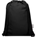 Saculet rucsac cu snur, Everestus, 2610E17938, 33x44 cm, Bumbac, Poliester, Negru