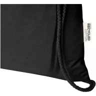   Saculet rucsac cu snur, Everestus, 2610E17938, 33x44 cm, Bumbac, Poliester, Negru