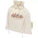 Saculet cu snur, Everestus, 2601E13055, 30x25 cm, Bumbac, Natur