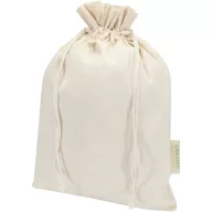   Saculet cu snur, Everestus, 2601E13056, 42x30 cm, Bumbac, Natur