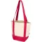 Sacosa de cumparaturi, Everestus, 2601E13209, 33x28x15 cm, Bumbac, Rosu