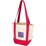   Sacosa de cumparaturi, Everestus, 2601E13209, 33x28x15 cm, Bumbac, Rosu