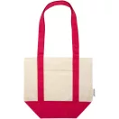 Sacosa de cumparaturi, Everestus, 2601E13209, 33x28x15 cm, Bumbac, Rosu