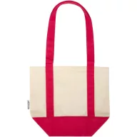   Sacosa de cumparaturi, Everestus, 2601E13209, 33x28x15 cm, Bumbac, Rosu