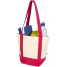 Sacosa de cumparaturi, Everestus, 2601E13209, 33x28x15 cm, Bumbac, Rosu