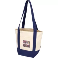   Sacosa de cumparaturi, Everestus, 2601E13210, 33x28x15 cm, Bumbac, Albastru Navy