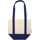 Sacosa de cumparaturi, Everestus, 2601E13210, 33x28x15 cm, Bumbac, Albastru Navy