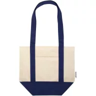   Sacosa de cumparaturi, Everestus, 2601E13210, 33x28x15 cm, Bumbac, Albastru Navy