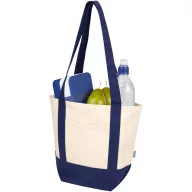   Sacosa de cumparaturi, Everestus, 2601E13210, 33x28x15 cm, Bumbac, Albastru Navy