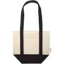 Sacosa de cumparaturi, Everestus, 2601E13211, 33x28x15 cm, Bumbac, Negru