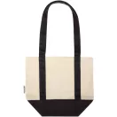 Sacosa de cumparaturi, Everestus, 2601E13211, 33x28x15 cm, Bumbac, Negru