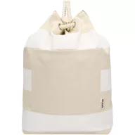   Saculet rucsac cu snur, Everestus, 2610E17911, 48xØ30 cm, Bumbac, Alb