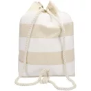 Saculet rucsac cu snur, Everestus, 2610E17911, 48xØ30 cm, Bumbac, Alb