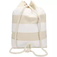   Saculet rucsac cu snur, Everestus, 2610E17911, 48xØ30 cm, Bumbac, Alb