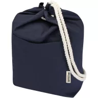   Saculet rucsac cu snur, Everestus, 2610E17913, 48xØ30 cm, Bumbac, Albastru Navy