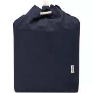   Saculet rucsac cu snur, Everestus, 2610E17913, 48xØ30 cm, Bumbac, Albastru Navy