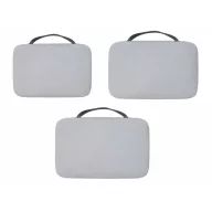   Set 3 cuburi pentru impachetare, Everestus, 2610E18280, 34x8x23 cm, Poliester, Gri