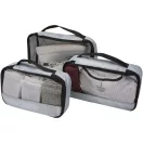 Set 3 cuburi pentru impachetare, Everestus, 2610E18280, 34x8x23 cm, Poliester, Gri