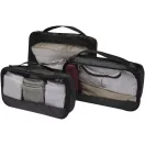 Set 3 cuburi pentru impachetare, Everestus, 2610E18281, 34x8x23 cm, Poliester, Negru