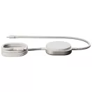 Cablu de incarcare, Zens, 2610E17687, 15 W, 6.1x1.6x6.1 cm, Aluminiu, Alb
