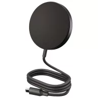   Incarcator wireless, Zens, 2610E18924, 15 W, 6x0.9x6 cm, Aluminiu, Negru