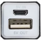 Volt 2200 mAh power bank, Aluminium, solid black