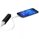 Volt 2200 mAh power bank, Aluminium, solid black
