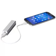 Volt 2200 mAh power bank, Aluminium, Silver
