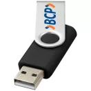 Rotate-basic 2GB USB flash drive, Plastic and Aluminum, solid black, Silver  