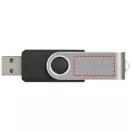 Rotate-basic 2GB USB flash drive, Plastic and Aluminum, solid black, Silver  