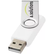   Rotate-basic 2GB USB flash drive, Plastic and Aluminum, White, Silver  