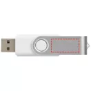 Rotate-basic 2GB USB flash drive, Plastic and Aluminum, White, Silver  