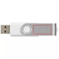   Rotate-basic 2GB USB flash drive, Plastic and Aluminum, White, Silver  