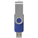 Rotate-basic 2GB USB flash drive, Plastic and Aluminum, Blue, Silver  
