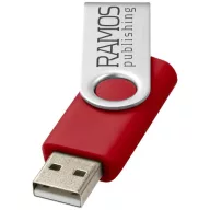   Rotate-basic 2GB USB flash drive, Plastic and Aluminum, Red, Silver  
