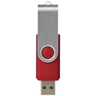   Rotate-basic 2GB USB flash drive, Plastic and Aluminum, Red, Silver  