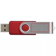   Rotate-basic 2GB USB flash drive, Plastic and Aluminum, Red, Silver  